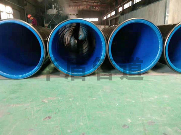 雙密封法蘭內(nèi)外(wài)塗塑螺旋管